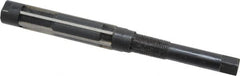 Value Collection - Size F, Straight Shank Hand Adjustable Reamer - 7-3/8" OAL, Right Hand Cut, High Speed Steel, Oxide Finish - Exact Tooling