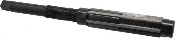 Value Collection - Size J, Straight Shank Hand Adjustable Reamer - 11" OAL, Right Hand Cut, High Speed Steel, Oxide Finish - Exact Tooling