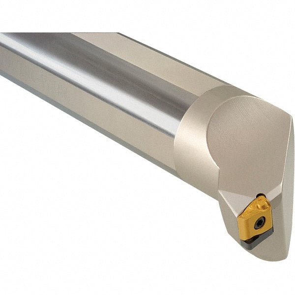 Iscar - 2.087" Min Bore Diam, 14" OAL, 1-1/4" Shank Diam, S-SLAN Indexable Boring Bar - LNMX 1104.. Insert, Screw or Clamp Holding Method - Exact Tooling