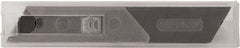 Stanley - 10 Piece Steel Utility Knife Blade - 2-1/8" OAL - Exact Tooling