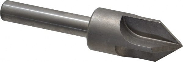 Keo - 1" Head Diam, 1/2" Shank Diam, 4 Flute 82° High Speed Steel Countersink - Exact Tooling