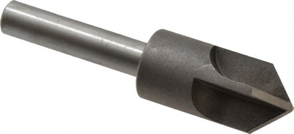 Keo - 1" Head Diam, 1/2" Shank Diam, 4 Flute 90° High Speed Steel Countersink - Exact Tooling