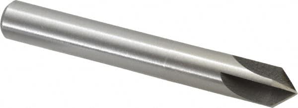 Interstate - 1/2" Head Diam, 1/2" Shank Diam, 4 Flute 82° High Speed Steel Countersink - Exact Tooling