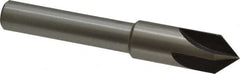 Interstate - 5/8" Head Diam, 1/2" Shank Diam, 4 Flute 82° High Speed Steel Countersink - Exact Tooling