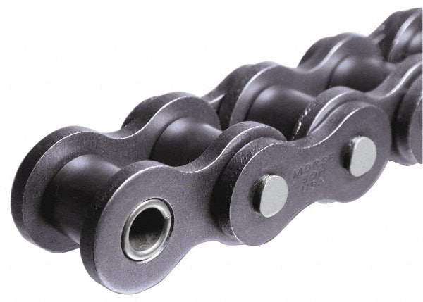 Morse - 3/4" Pitch, ANSI 60XLO, O-Ring Chain - Chain No. 60XLO, 10 Ft. Long, 15/32" Roller Diam, 1/2" Roller Width - Exact Tooling