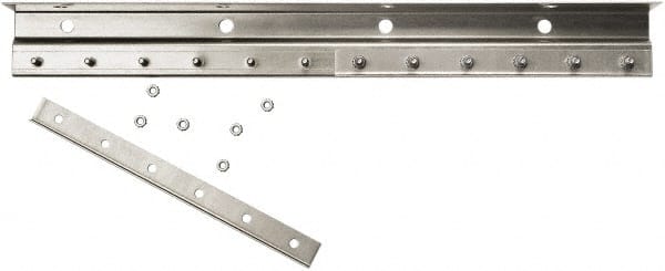 Steiner - 3' Long Galvanized Steel Dock Strip Door Mounting Hardware - Use with Strip Door - Exact Tooling