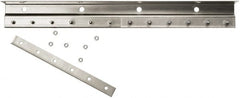 Steiner - 3' Long Galvanized Steel Dock Strip Door Mounting Hardware - Use with Strip Door - Exact Tooling