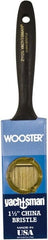 Wooster Brush - 1-1/2" Flat Hog Varnish Brush - 2-3/16" Bristle Length, 6-1/4" Plastic Beavertail Handle - Exact Tooling