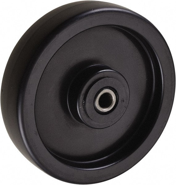 Value Collection - 6 Inch Diameter x 1-1/2 Inch Wide, Polyolefin Caster Wheel - 400 Lb. Capacity, 1-7/8 Inch Hub Length, 1/2 Inch Axle Diameter, Roller Bearing - Exact Tooling