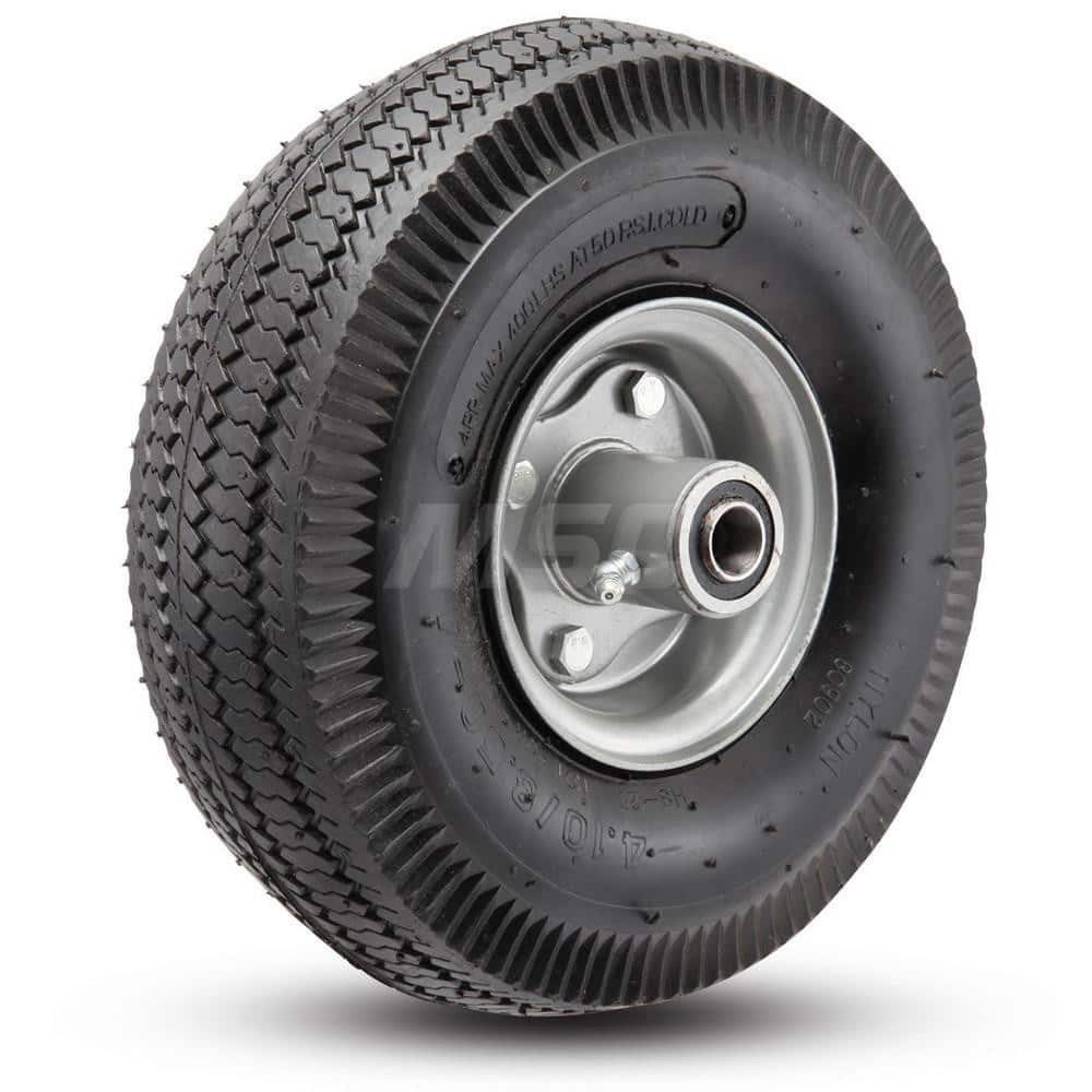 Value Collection - 10" Diam x 3-1/4" Wide, Pneumatic Caster Wheel - Exact Tooling