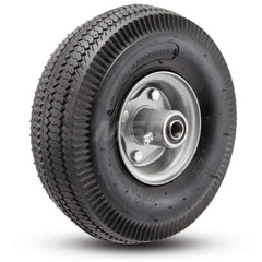 Value Collection - 10" Diam x 3-1/4" Wide, Pneumatic Caster Wheel - Exact Tooling