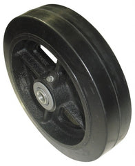 Value Collection - 10 Inch Diameter x 2-1/2 Inch Wide, Rubber Caster Wheel - 1,500 Lb. Capacity, 2-3/4 Inch Hub Length, 1 Inch Axle Diameter, Roller Bearing - Exact Tooling