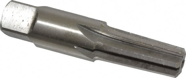 Interstate - 1/4" Pipe, 0.472" Diam, 13/32" Small End Diam, Straight Shank, 1-1/16" Flute, Taper Pipe Reamer - Exact Tooling