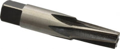 Interstate - 1/8" Pipe, 0.362" Diam, 0.316" Small End Diam, Straight Shank, 3/4" Flute, Taper Pipe Reamer - Exact Tooling