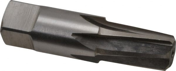 Interstate - 3/8" Pipe, 0.606" Diam, 0.54" Small End Diam, Straight Shank, 1-1/16" Flute, Taper Pipe Reamer - Exact Tooling