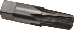 Interstate - 3/8" Pipe, 0.606" Diam, 0.54" Small End Diam, Straight Shank, 1-1/16" Flute, Taper Pipe Reamer - Exact Tooling