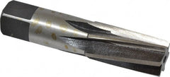 Interstate - 1/2" Pipe, 3/4" Diam, 0.665" Small End Diam, Straight Shank, 1-3/8" Flute, Taper Pipe Reamer - Exact Tooling