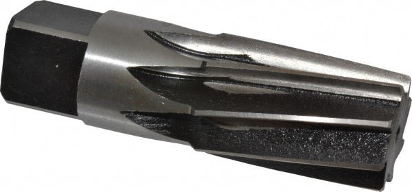 Interstate - 1" Pipe, 1.212" Diam, 1.103" Small End Diam, Straight Shank, 1-3/4" Flute, Taper Pipe Reamer - Exact Tooling