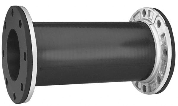 Mercer Rubber - 4" Pipe, Chlorobutyl Single Arch Hose Pipe Expansion Joint - 24" Long, 5/8" Extension, 1/2" Compression, 230 Max psi, Flanged - Exact Tooling