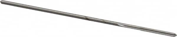 Made in USA - 1/16" High Speed Steel 4 Flute Chucking Reamer - Straight Flute, 0.0585" Straight Shank, 1/2" Flute Length, 2-1/2" OAL - Exact Tooling