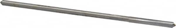 Made in USA - 1/8" High Speed Steel 4 Flute Chucking Reamer - Straight Flute, 0.119" Straight Shank, 7/8" Flute Length, 3-1/2" OAL - Exact Tooling