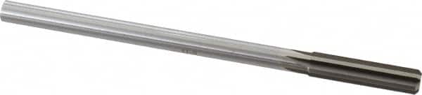 Made in USA - 27/64" High Speed Steel 6 Flute Chucking Reamer - Exact Tooling