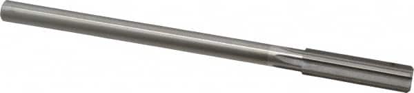 Made in USA - 15/32" High Speed Steel 6 Flute Chucking Reamer - Straight Flute, 0.373" Straight Shank, 1-3/4" Flute Length, 7" OAL - Exact Tooling