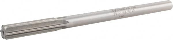 Made in USA - 1/2" High Speed Steel 6 Flute Chucking Reamer - Exact Tooling