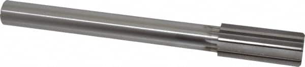 Made in USA - 1-5/16" High Speed Steel 10 Flute Chucking Reamer - Straight Flute, 1" Straight Shank, 3" Flute Length, 11-1/2" OAL - Exact Tooling
