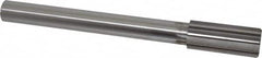Made in USA - 1-5/16" High Speed Steel 10 Flute Chucking Reamer - Straight Flute, 1" Straight Shank, 3" Flute Length, 11-1/2" OAL - Exact Tooling
