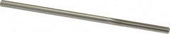 Made in USA - #7 High Speed Steel 6 Flute Chucking Reamer - Straight Flute, 0.1945" Straight Shank, 1-1/4" Flute Length, 5" OAL - Exact Tooling