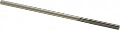 Made in USA - #10 High Speed Steel 6 Flute Chucking Reamer - Straight Flute, 0.186" Straight Shank, 1-1/4" Flute Length, 5" OAL - Exact Tooling
