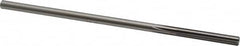 Made in USA - #11 High Speed Steel 6 Flute Chucking Reamer - Straight Flute, 0.186" Straight Shank, 1-1/4" Flute Length, 5" OAL - Exact Tooling