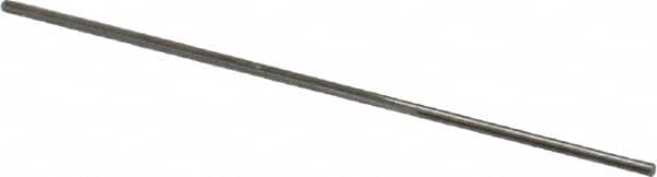 Made in USA - #74 High Speed Steel 3 Flute Chucking Reamer - Straight Flute, 0.0225" Straight Shank, 1/2" Flute Length, 1" OAL - Exact Tooling