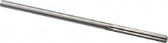 Made in USA - Letter F High Speed Steel 6 Flute Chucking Reamer - Straight Flute, 1/4" Straight Shank, 1-1/2" Flute Length, 6" OAL - Exact Tooling