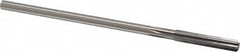 Made in USA - Letter J High Speed Steel 6 Flute Chucking Reamer - Straight Flute, 1/4" Straight Shank, 1-1/2" Flute Length, 6" OAL - Exact Tooling