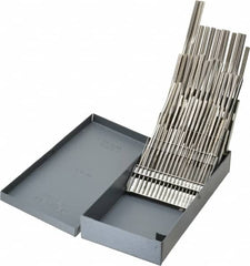 Made in USA - #1 to #60, Chucking Reamer Set - Straight Flute, Right Hand Cut, 60 Pieces - Exact Tooling