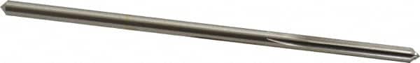 Made in USA - 4.5mm High Speed Steel 6 Flute Chucking Reamer - Straight Flute, 0.1704" Straight Shank, 1-1/8" Flute Length, 4-1/2" OAL - Exact Tooling
