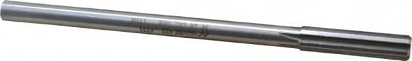 Made in USA - 11mm High Speed Steel 6 Flute Chucking Reamer - Straight Flute, 0.373" Straight Shank, 1-3/4" Flute Length, 7" OAL - Exact Tooling