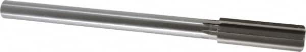 Made in USA - 20.5mm High Speed Steel 8 Flute Chucking Reamer - Straight Flute, 5/8" Straight Shank, 2-1/2" Flute Length, 9-1/2" OAL - Exact Tooling