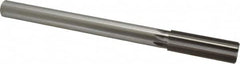 Made in USA - 22.5mm High Speed Steel 8 Flute Chucking Reamer - Straight Flute, 3/4" Straight Shank, 2-5/8" Flute Length, 10" OAL - Exact Tooling