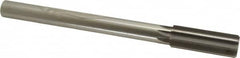 Made in USA - 23.5mm High Speed Steel 8 Flute Chucking Reamer - Straight Flute, 3/4" Straight Shank, 2-5/8" Flute Length, 10" OAL - Exact Tooling