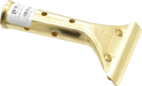 Unger - 5-1/2" Long x 0.8" Diam Metal Handle for Unger Poles - Threaded Connection, Brass - Exact Tooling