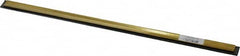 Unger - 16" Rubber Blade Window Washer/Squeegee - Black, Brass Holder - Exact Tooling