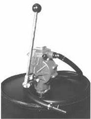 Value Collection - 1" Outlet, Stainless Steel Hand Operated Transfer Pump - 16 oz per Stroke, For Oil - Exact Tooling