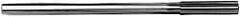 Alvord Polk - 1-5/16" High Speed Steel 12 Flute Chucking Reamer - Straight Flute, 1" Straight Shank, 3" Flute Length, 11-1/2" OAL - Exact Tooling