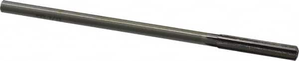 Interstate - 9/32" High Speed Steel Chucking Reamer - Straight Flute, 1/4" Straight Shank, 1-1/2" Flute Length, 6" OAL - Exact Tooling