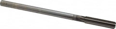 Interstate - 27/64" High Speed Steel Chucking Reamer - Straight Flute, 0.373" Straight Shank, 1-3/4" Flute Length, 7" OAL - Exact Tooling