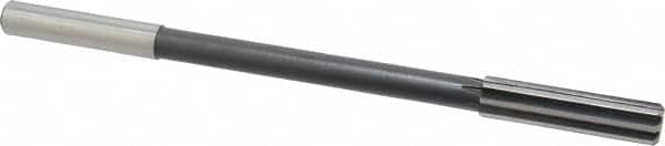 Interstate - 1/2" High Speed Steel Chucking Reamer - Straight Flute, 0.4355" Straight Shank, 2" Flute Length, 8" OAL - Exact Tooling