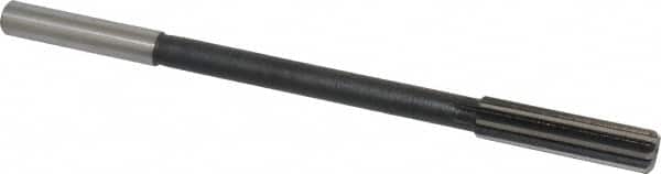 Interstate - 33/64" High Speed Steel Chucking Reamer - Straight Flute, 0.4355" Straight Shank, 2" Flute Length, 8" OAL - Exact Tooling